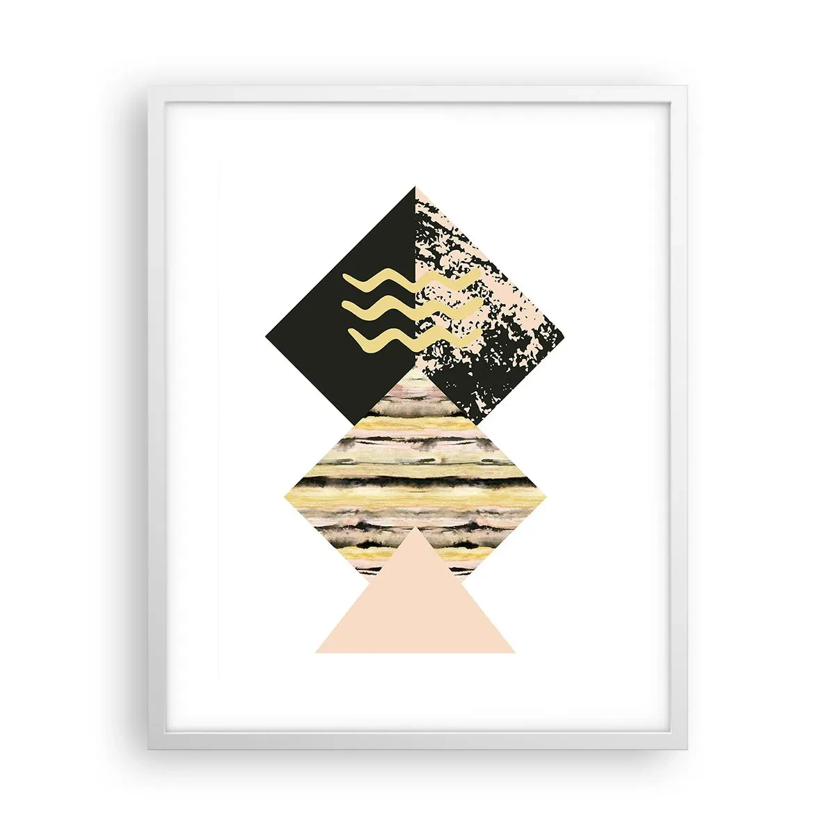 Plakat w białej ramie - Nie takie proste - 40x50 cm