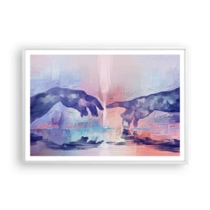 Plakat w białej ramie - Boska iskra życia - 100x70 cm