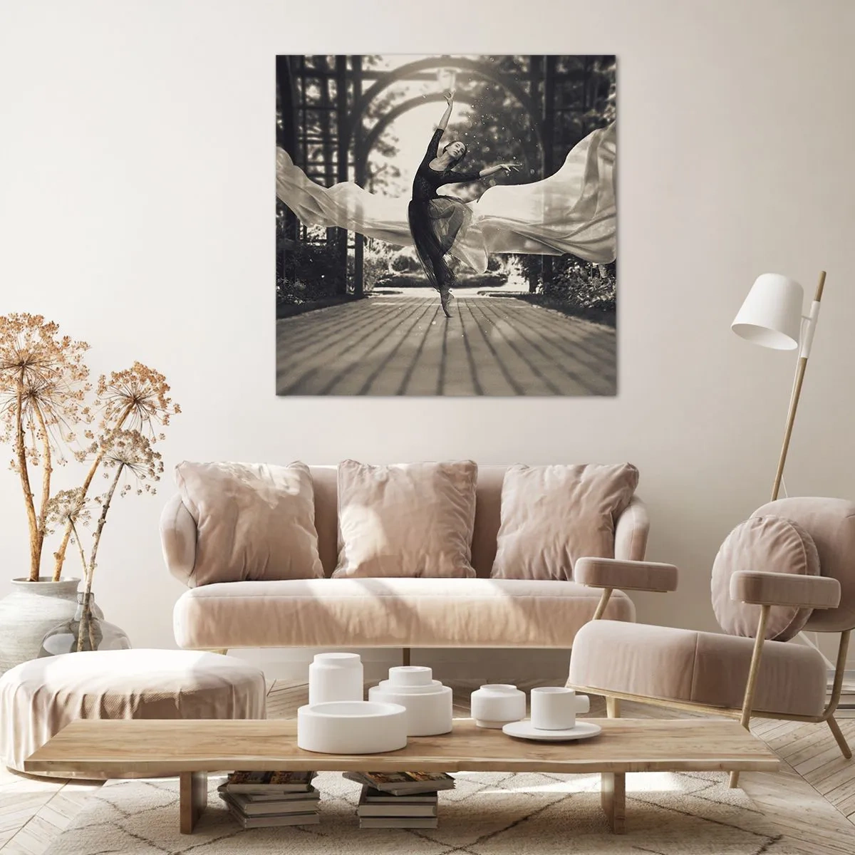 Obraz na płótnie - Taniec ducha ogrodu - 40x40 cm