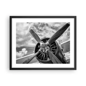 Plakat w czarnej ramie - Pogromca przestworzy - 50x40 cm