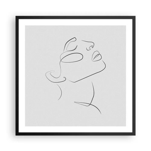 Plakat w czarnej ramie - Meandry marzenia - 60x60 cm