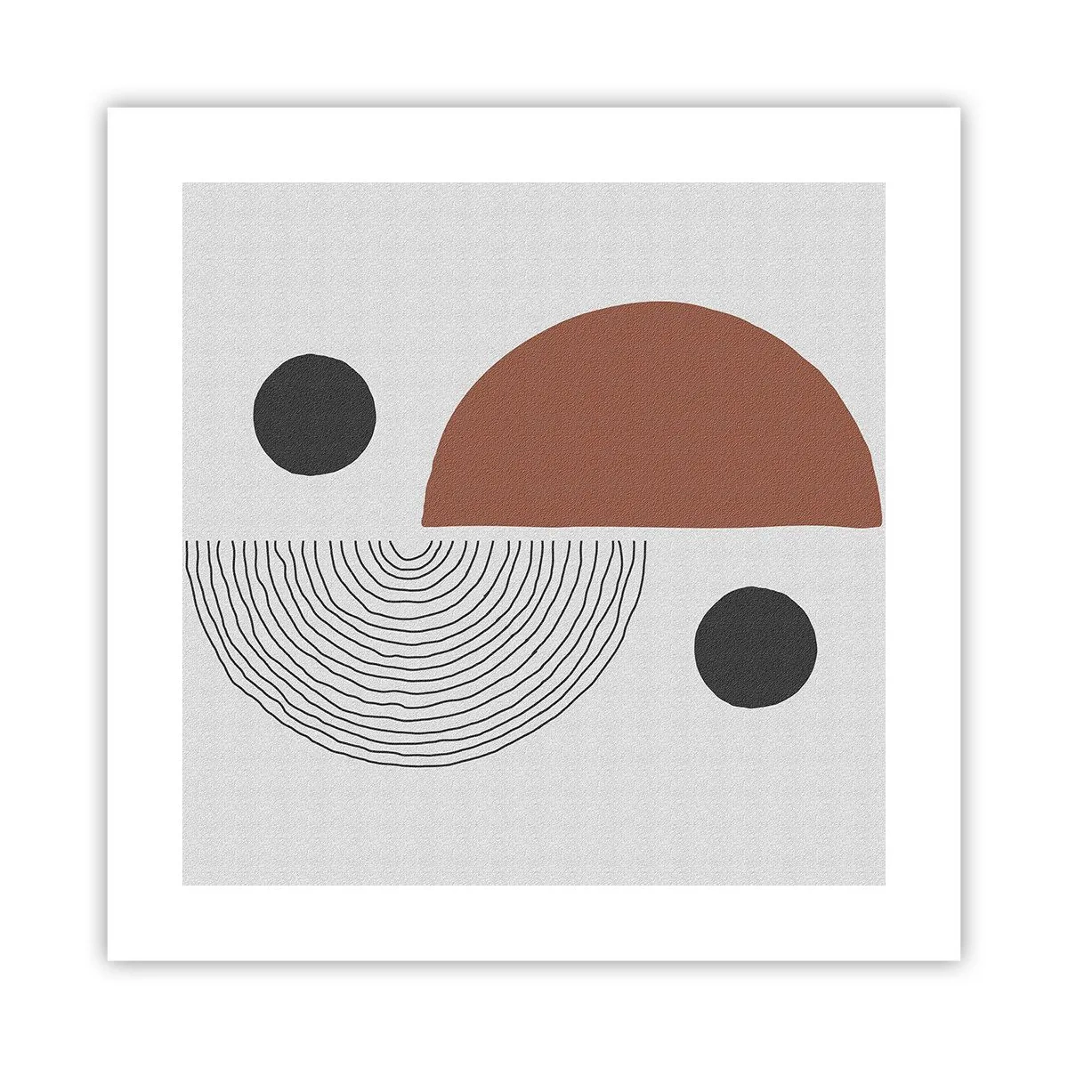 Plakat - Doskonałość koła - 40x40 cm