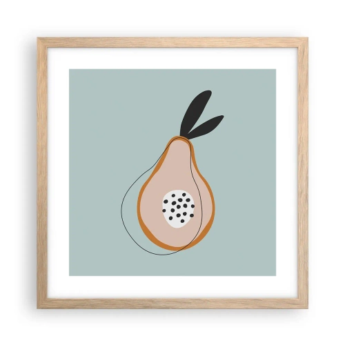 Plakat w ramie jasny dąb - Przeniknąć w naturę rzeczy - 40x40 cm