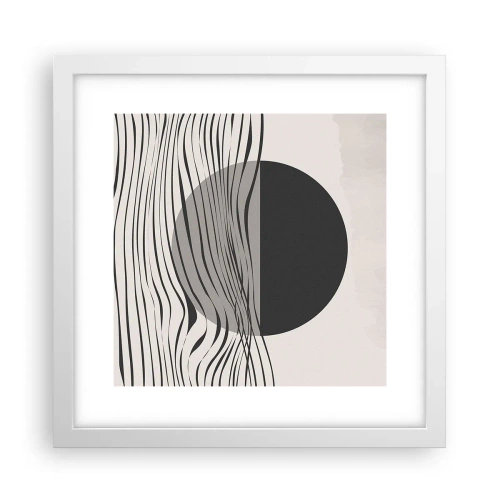 Plakat w białej ramie - Kompozycja połowiczna - 30x30 cm