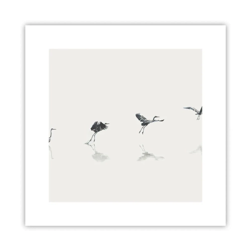 Plakat - Cztery proste kroki - 30x30 cm