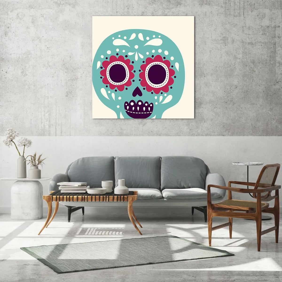 Obraz na szkle - Życie – zabawa aż do śmierci - 70x70 cm