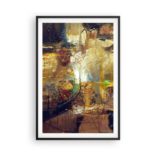 Plakat w czarnej ramie - Zimno, cieplej, gorąco - 61x91 cm