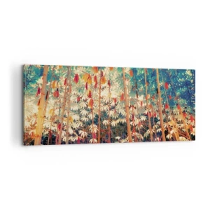Obraz na płótnie - Tajemne życie liści - 100x40 cm