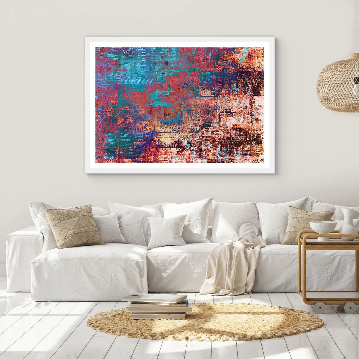 Plakat w białej ramie - Pamięć i niepamięć - 91x61 cm