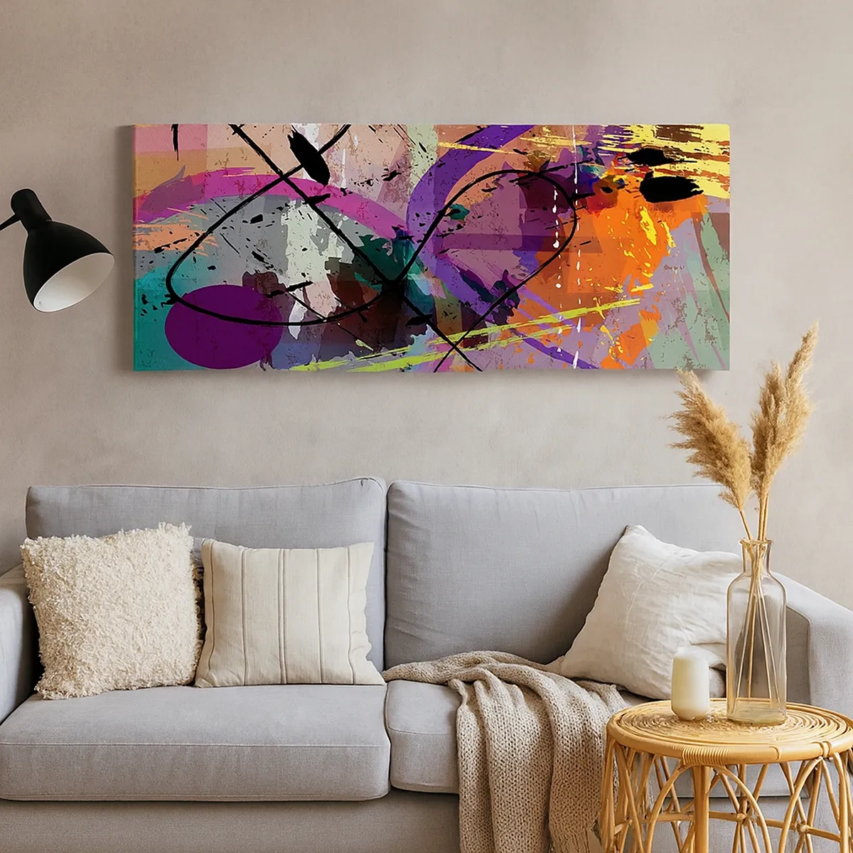 Obraz na płótnie - Można wprost lub naokoło - 30x30 cm