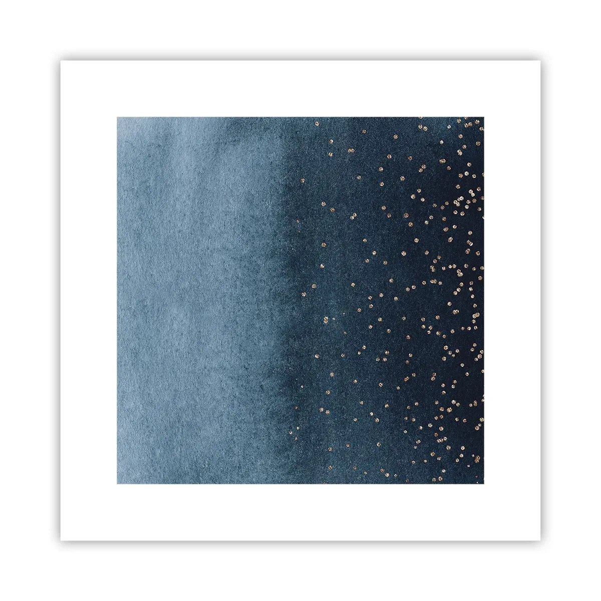 Plakat - Kompozycja – niebieskie fazy - 30x30 cm