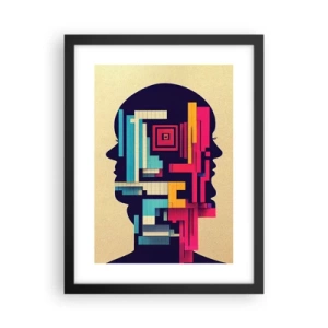 Plakat w czarnej ramie - Nowe więzi - 30x40 cm