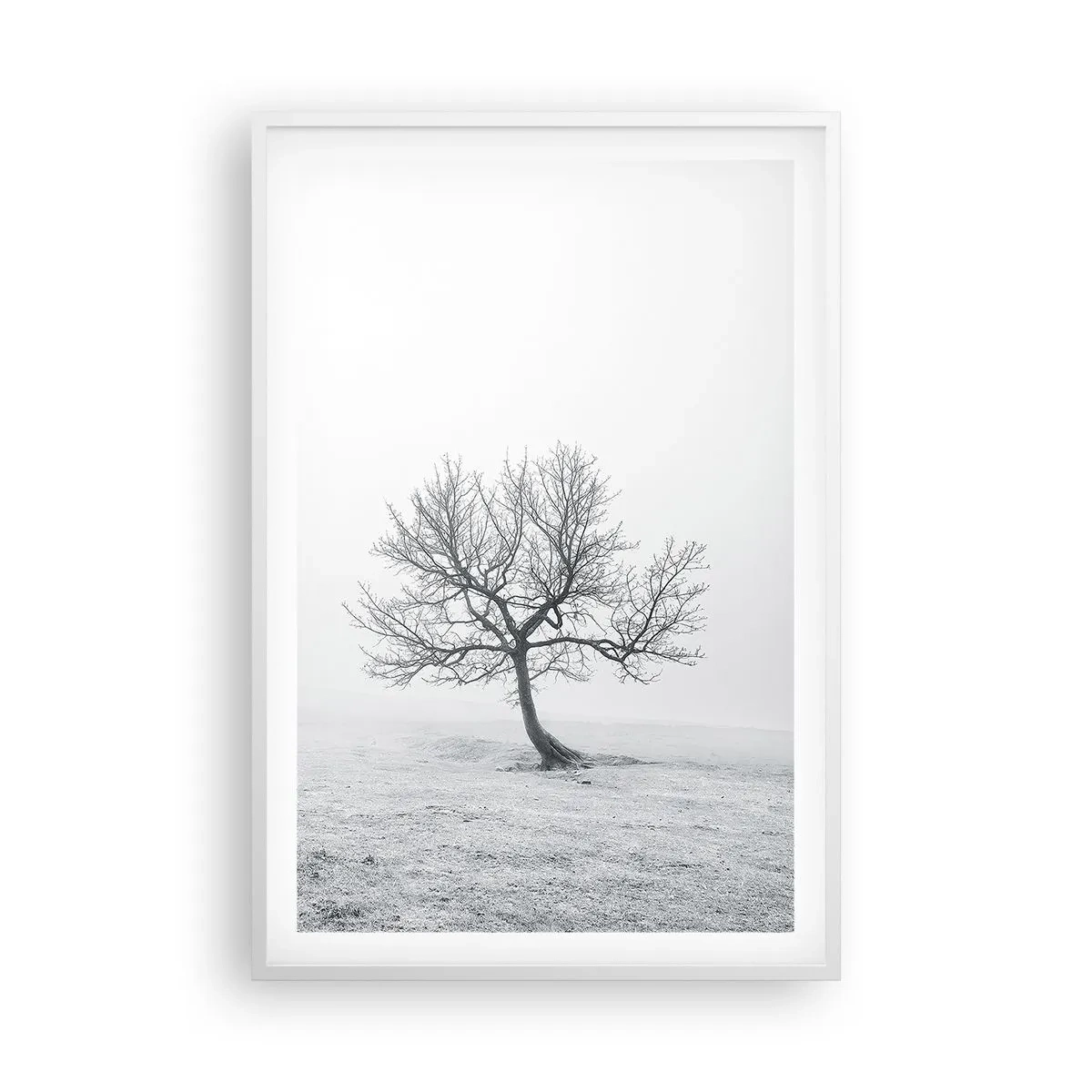 Plakat w białej ramie - Przeciw nicości - 61x91 cm