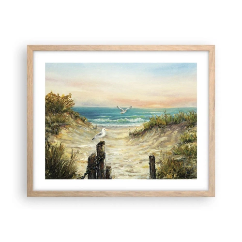 Plakat w ramie jasny dąb - Bezwietrzne zacisze - 50x40 cm