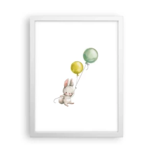 Plakat w białej ramie - Też polecę! - 30x40 cm