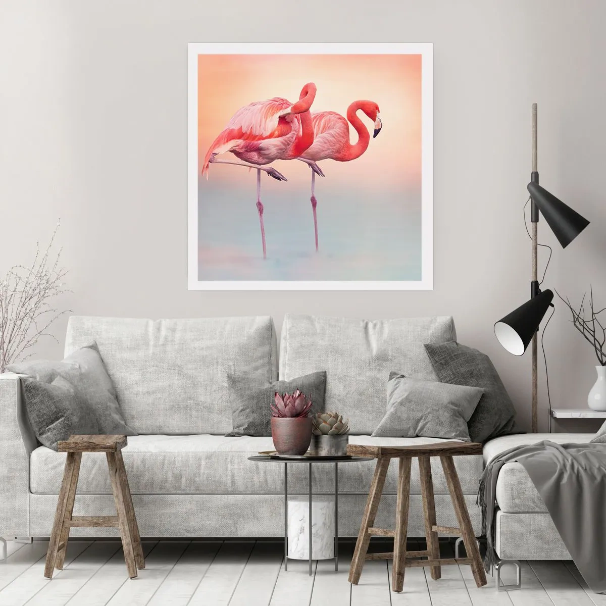 Plakat - W kolorze zachodzącego słońca - 30x30 cm