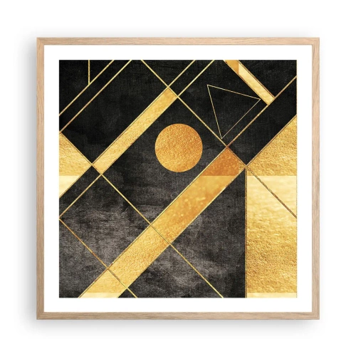 Plakat w ramie jasny dąb - Słońce pustyni - 60x60 cm