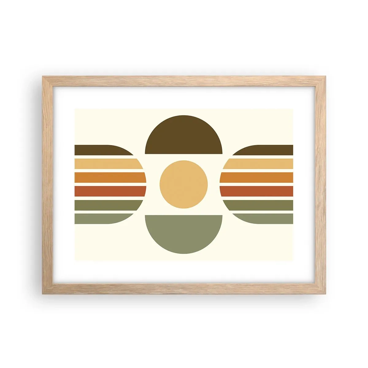 Plakat w ramie jasny dąb - W kolorach ziemi - 40x30 cm