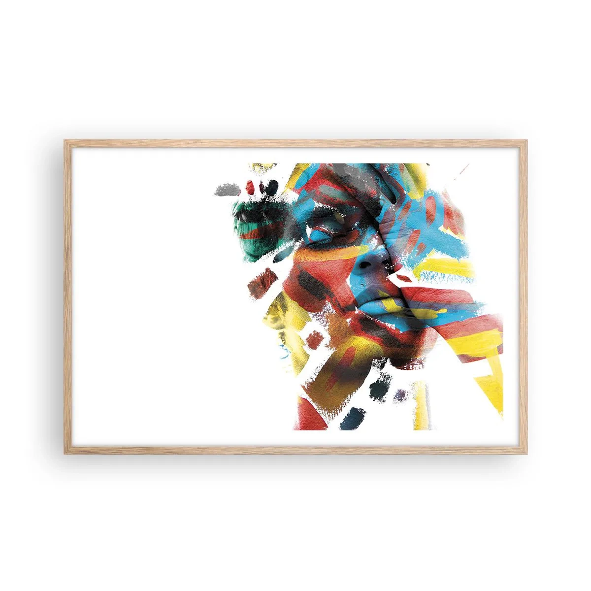 Plakat w ramie jasny dąb - Barwna osobowość - 91x61 cm