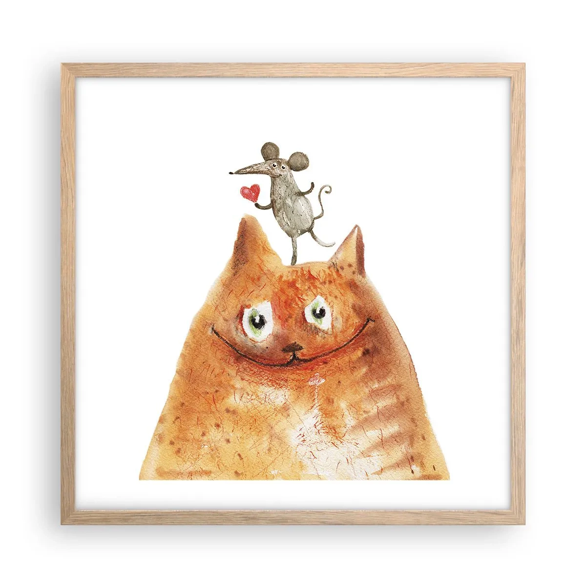 Plakat w ramie jasny dąb - Paradoksy miłości - 50x50 cm