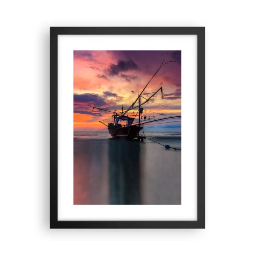 Plakat w czarnej ramie - Egzotyczny wieczór - 30x40 cm