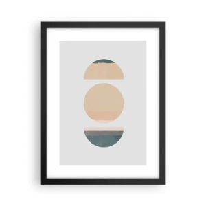 Plakat w czarnej ramie - Koło za kołem - 30x40 cm