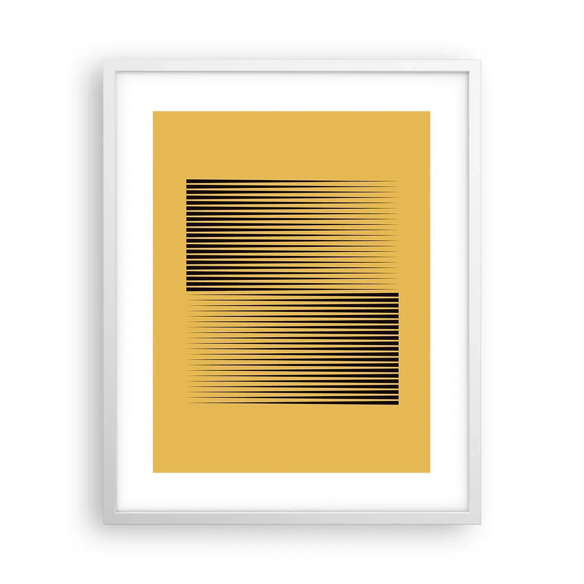 Plakat w białej ramie - Kwadratura przeciwieństw - 40x50 cm