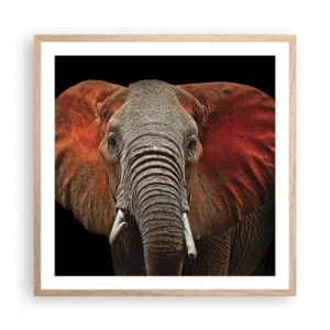 Plakat w ramie jasny dąb - Jestem dziki, a ty? - 60x60 cm