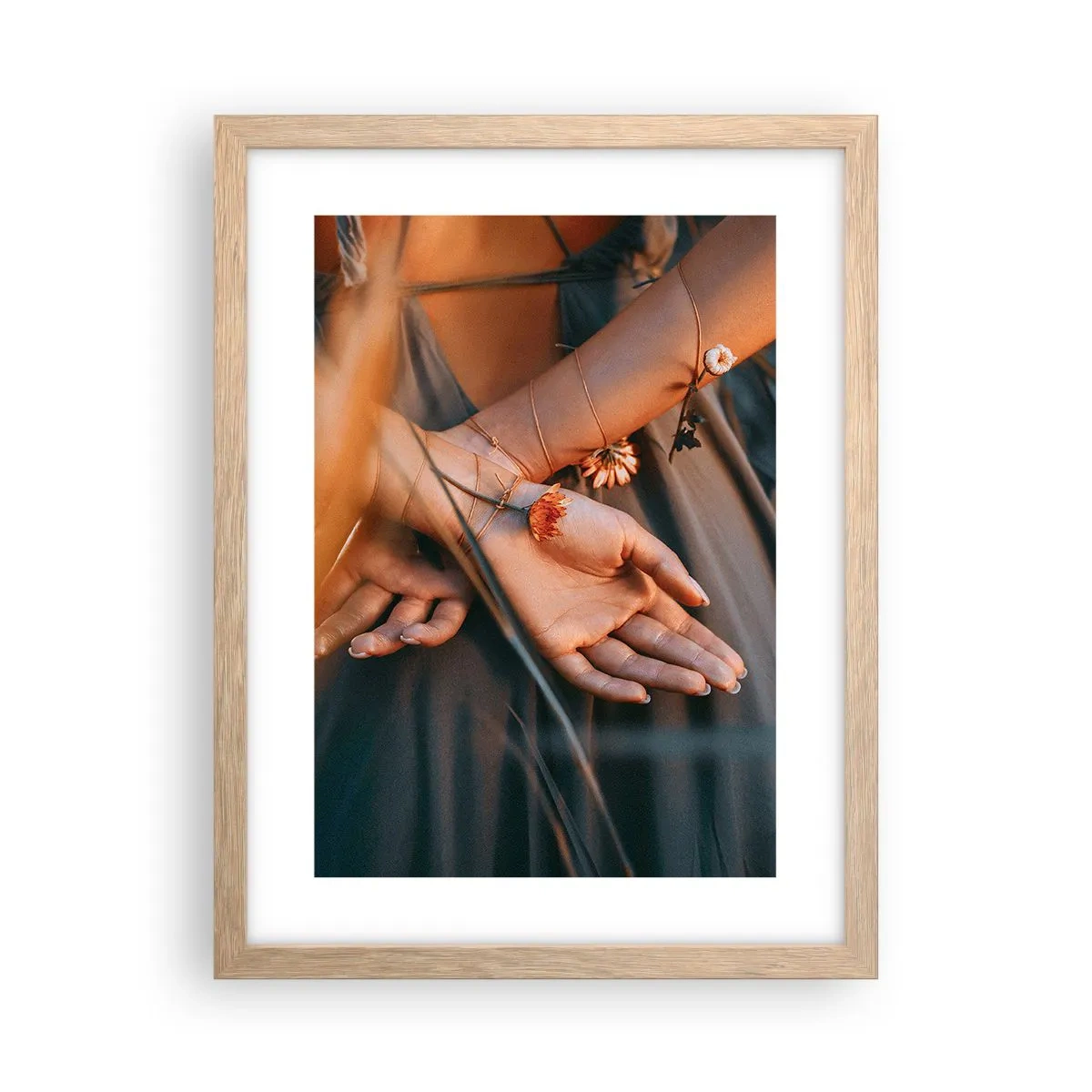 Plakat w ramie jasny dąb - Związana z naturą - 30x40 cm