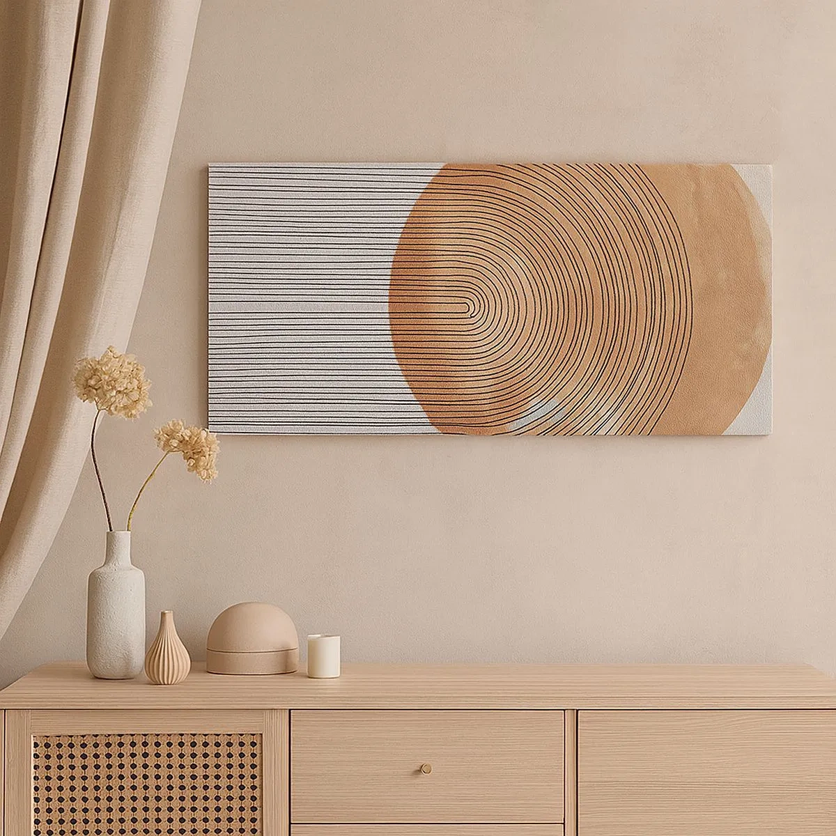 Obraz na płótnie - Kompozycja słoneczna - 100x40 cm