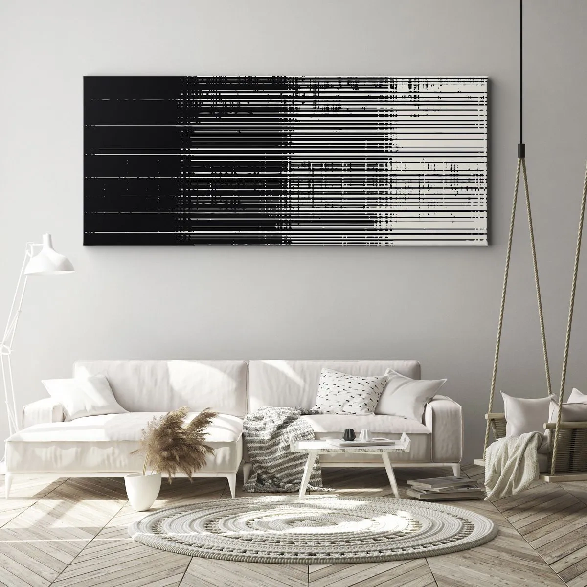 Obraz na płótnie - Fale i drgania - 100x40 cm