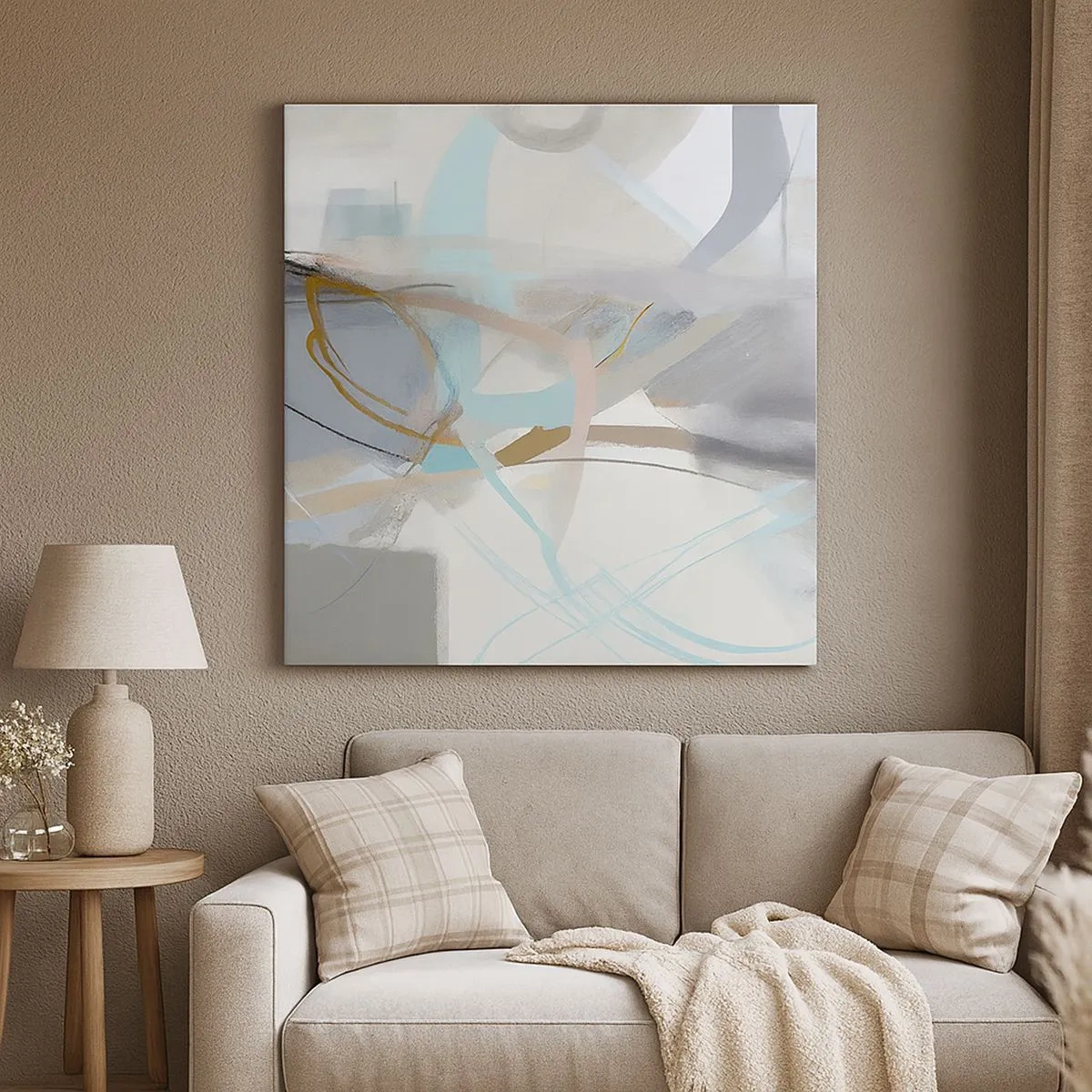 Obraz na płótnie - Abstrakcja zamglona - 30x30 cm