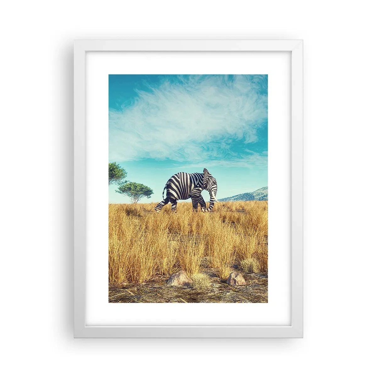 Plakat w białej ramie - Szarość już niemodna - 30x40 cm