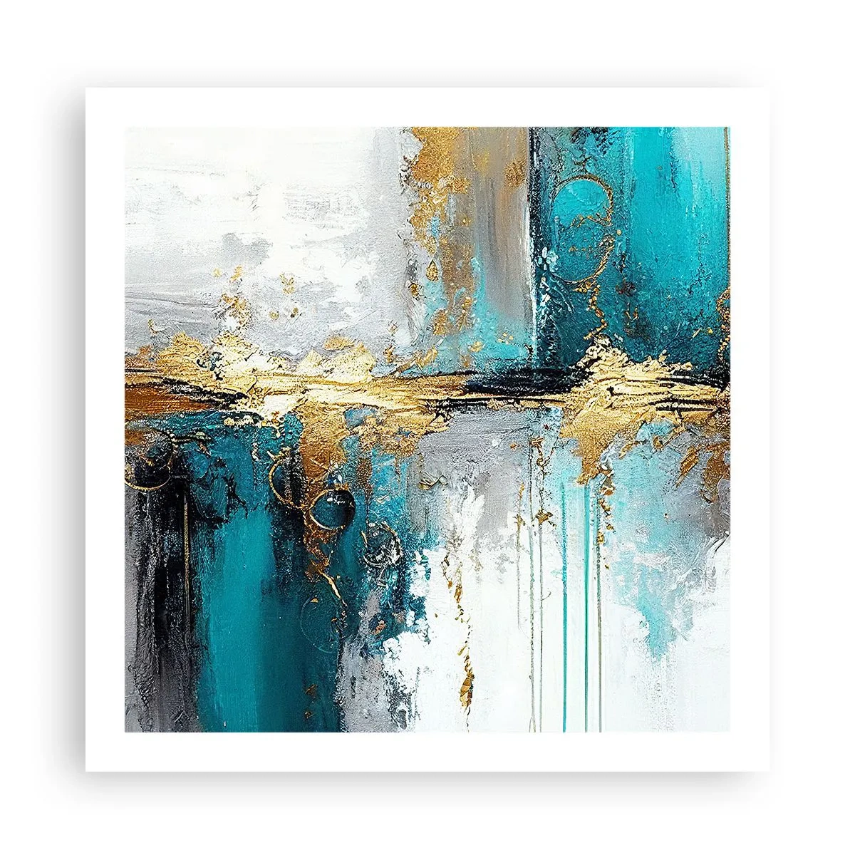 Plakat - Wszystko płynie - 60x60 cm