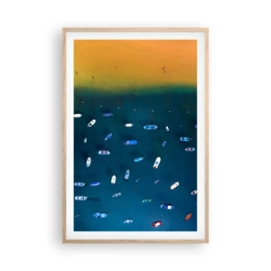 Plakat w ramie jasny dąb - Wakacyjna gra - 61x91 cm