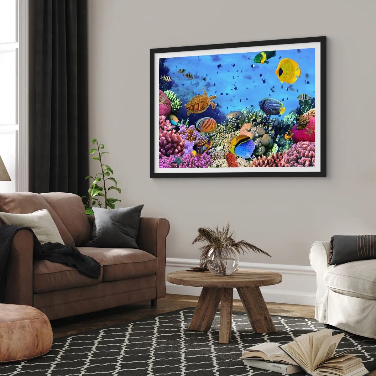 Plakat w czarnej ramie - I co my wiemy o życiu... - 50x40 cm