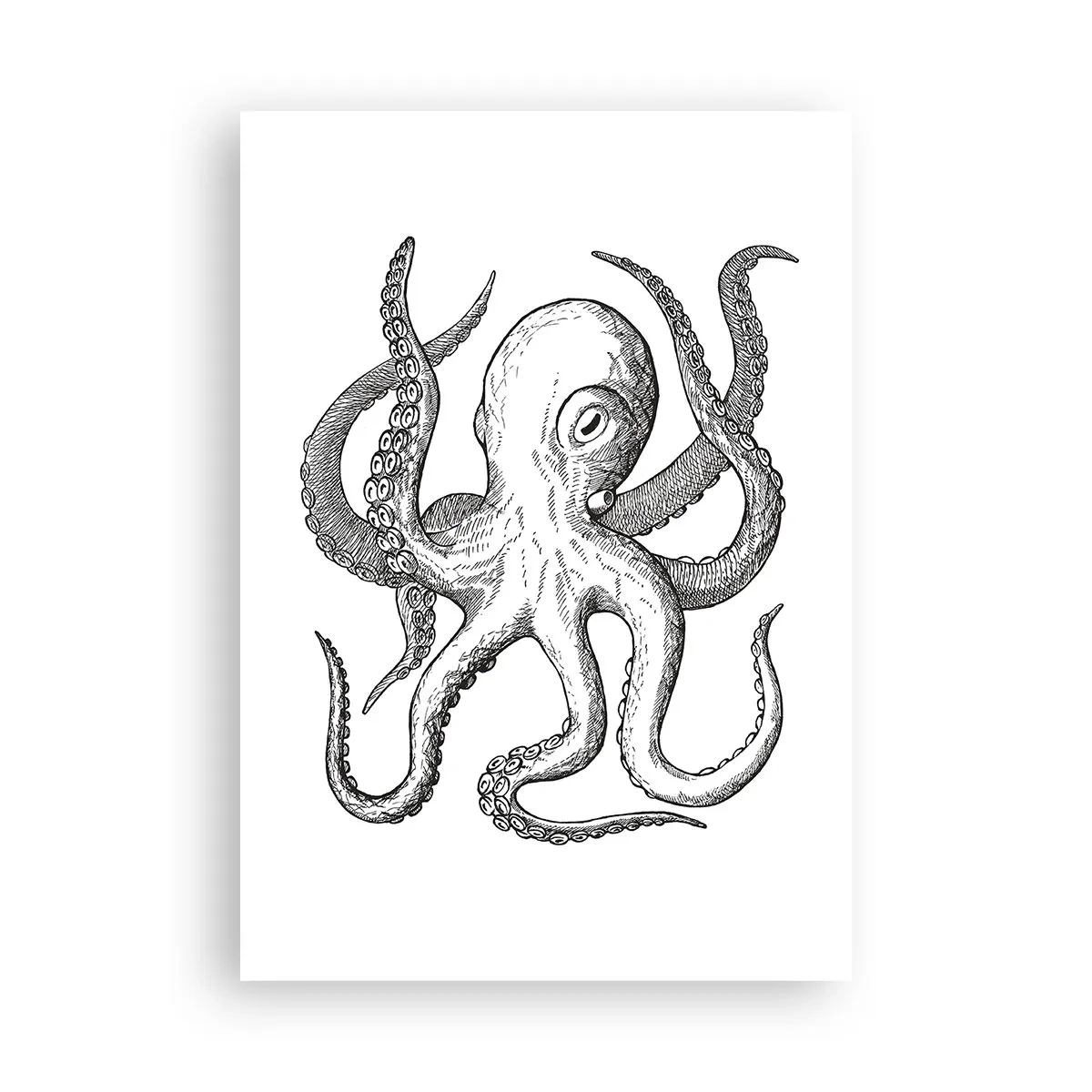 Plakat - Tańcząca z falami - 70x100 cm