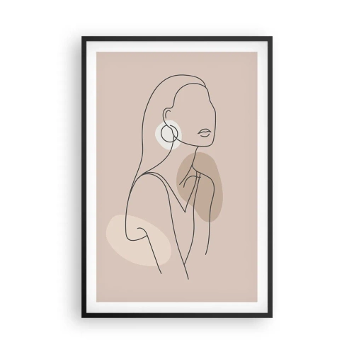Plakat w czarnej ramie - Ikona dziewczęcości - 61x91 cm