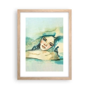 Plakat w ramie jasny dąb - Am I blue? - 30x40 cm