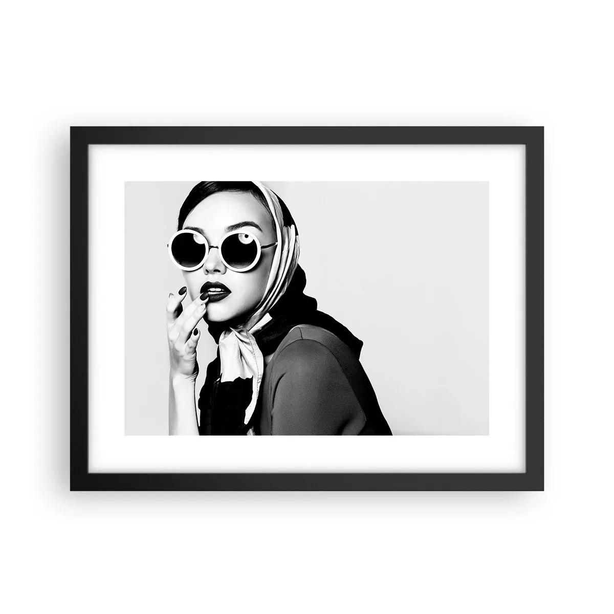 Plakat w czarnej ramie - Pozdrowienia z lat 60. - 40x30 cm