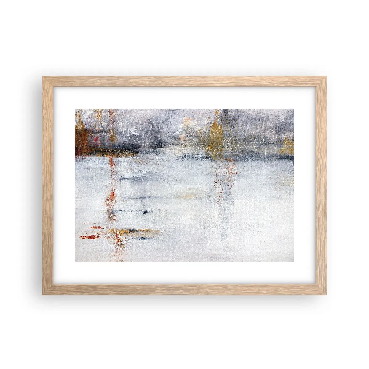Plakat w ramie jasny dąb - Za powietrza zasłoną - 40x30 cm
