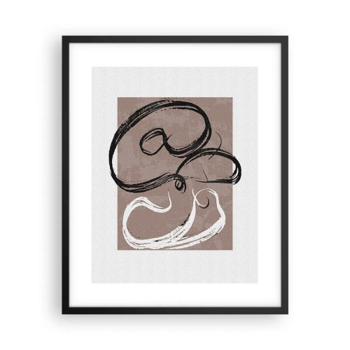 Plakat w czarnej ramie - Kompozycja – poszukiwanie pełni - 40x50 cm