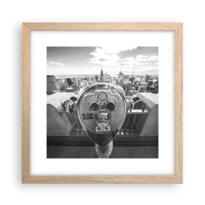 Plakat w ramie jasny dąb - Miasto nad miastami - 30x30 cm