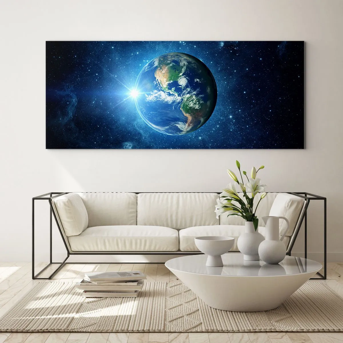 Obraz na szkle - Jesteśmy w niebie - 100x40 cm