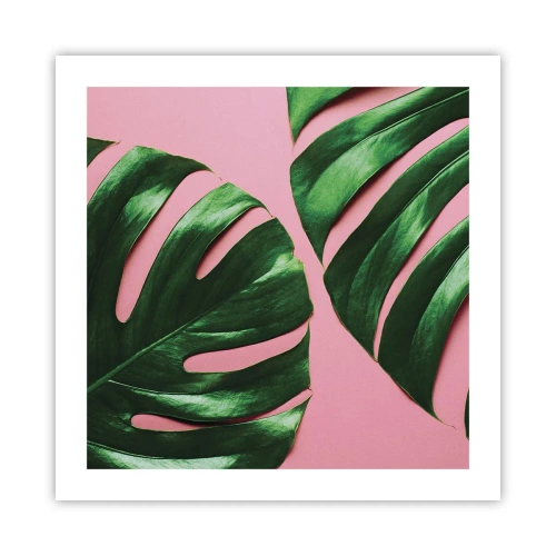 Plakat - Zielone rendez-vous - 50x50 cm