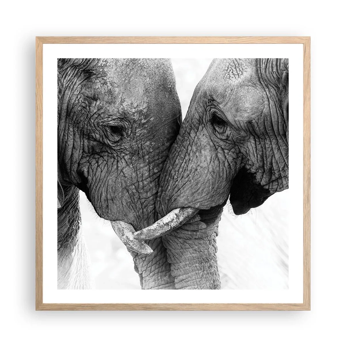 Plakat w ramie jasny dąb - Serdeczne wyznanie - 60x60 cm