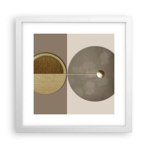 Plakat w białej ramie - Doskonała równowaga - 30x30 cm