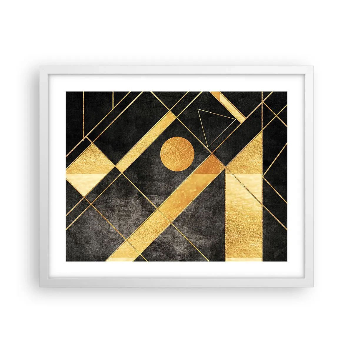 Plakat w białej ramie - Słońce pustyni - 50x40 cm