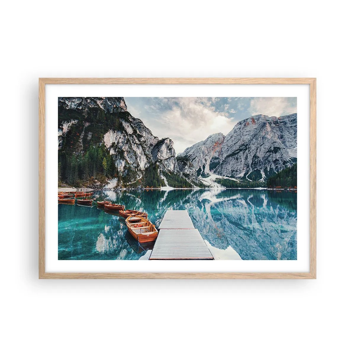 Plakat w ramie jasny dąb - Pokażemy ci piękno - 70x50 cm