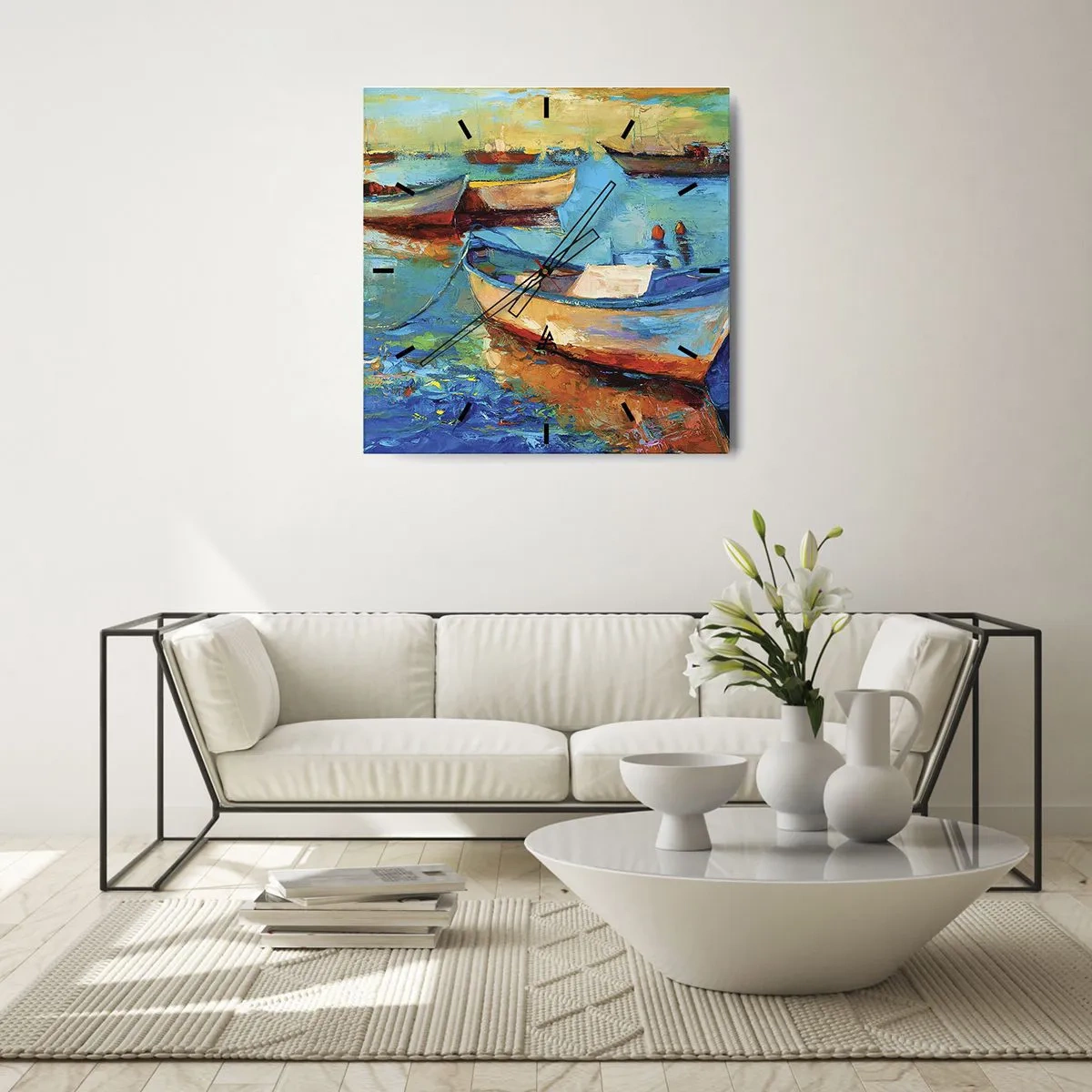 Zegar ścienny - W południowej zatoce - 30x30 cm